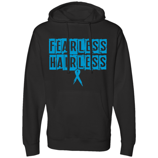 Fearless Hairless Blue Hooded Sweatshirt