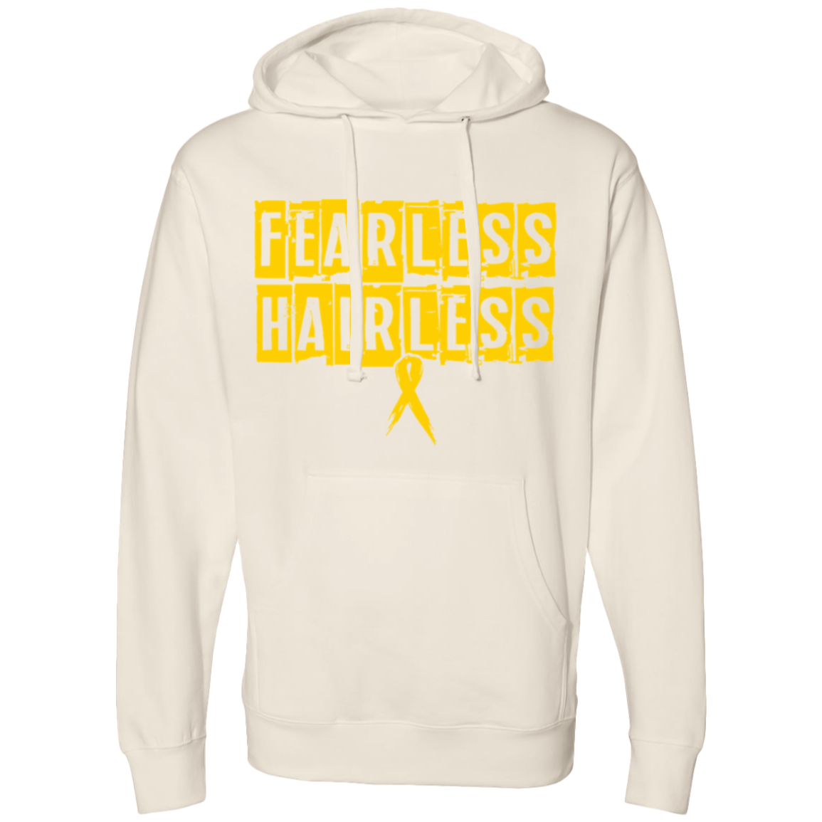 Fearless Hairless Yellow Hooded Sweatshirt