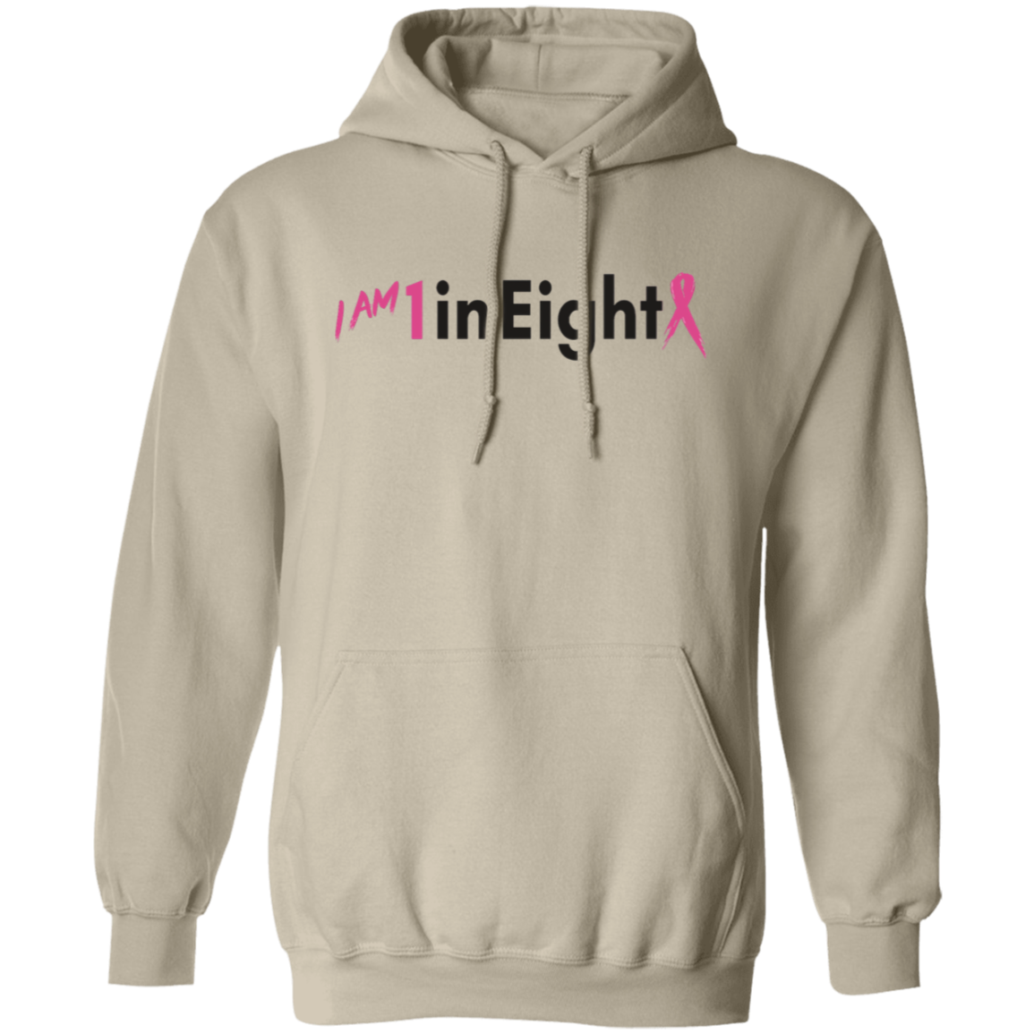 I am 1 in Eight Pink Hooded Sweatshirt