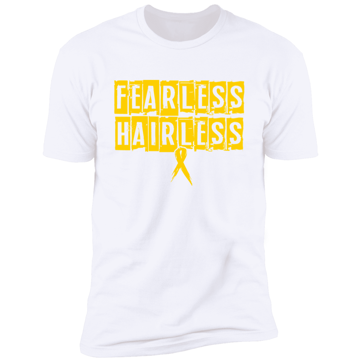 Fearless Hairless Yellow T-Shirt