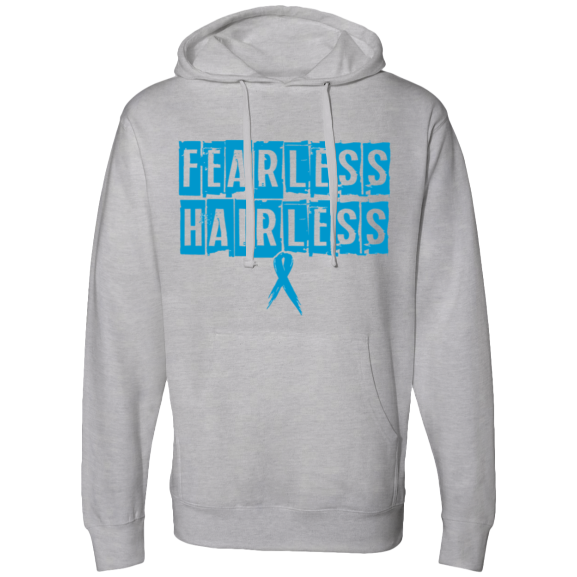 Fearless Hairless Blue Hooded Sweatshirt