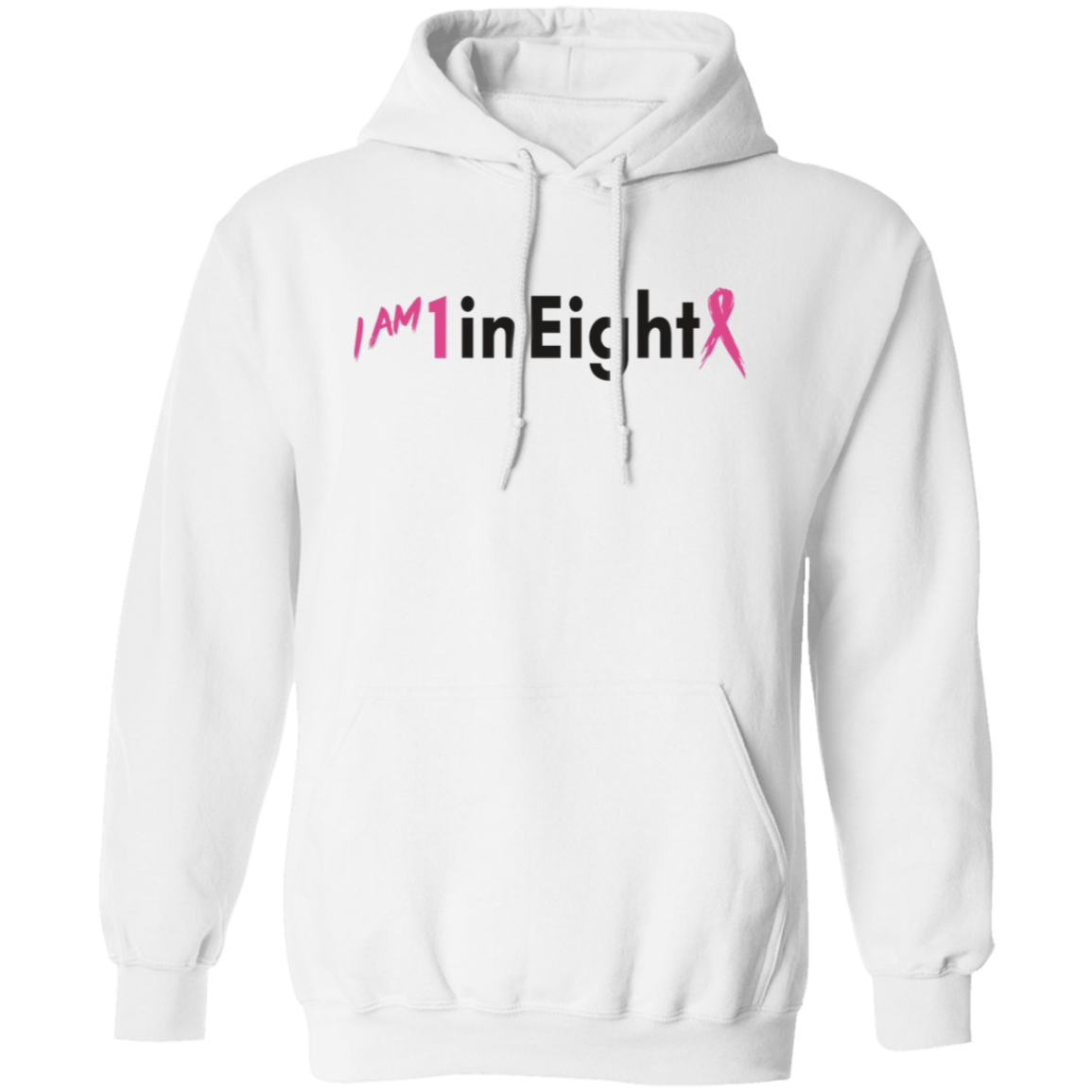 I am 1 in Eight Pink Hooded Sweatshirt