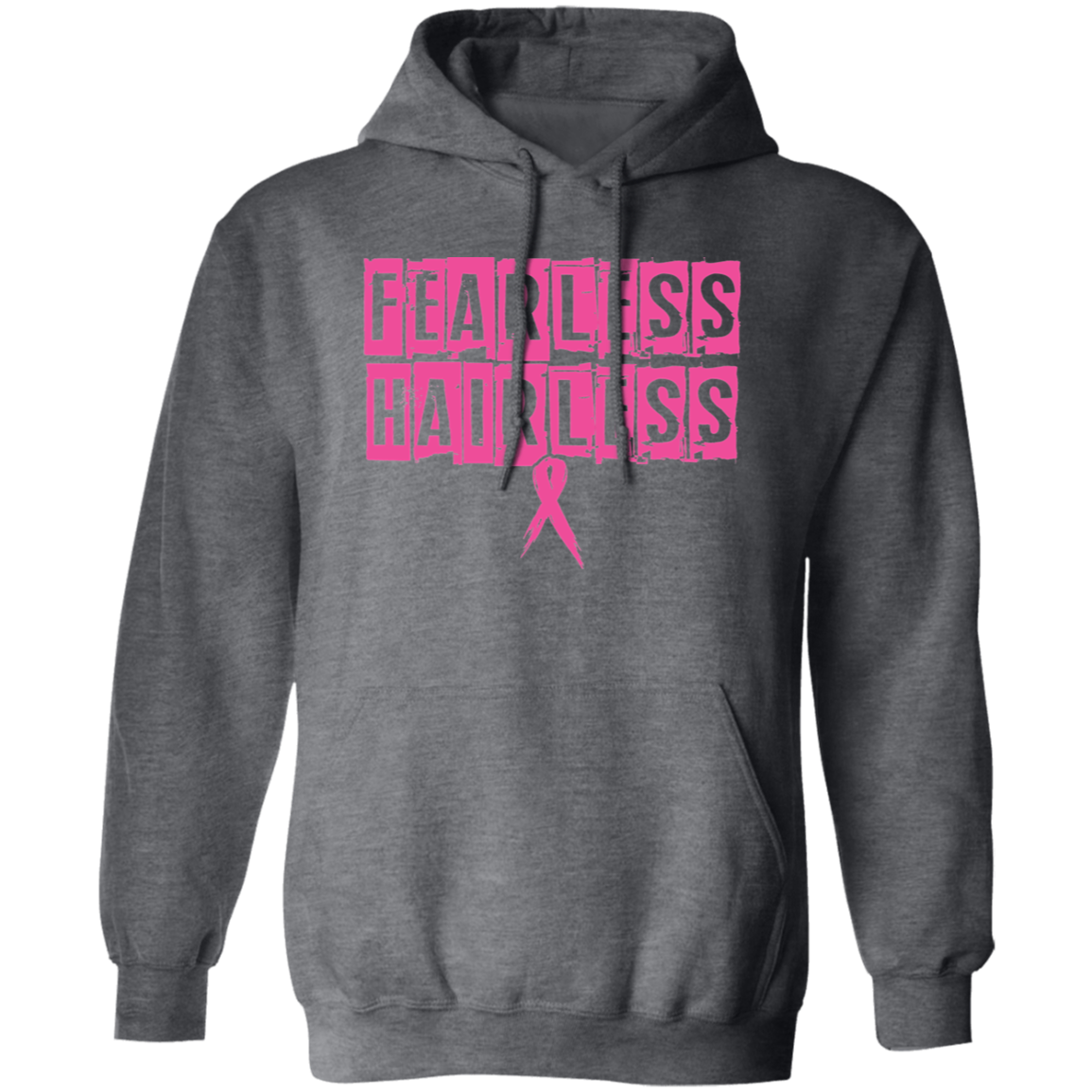 Fearless Hairless Pink Hooded Sweatshirt