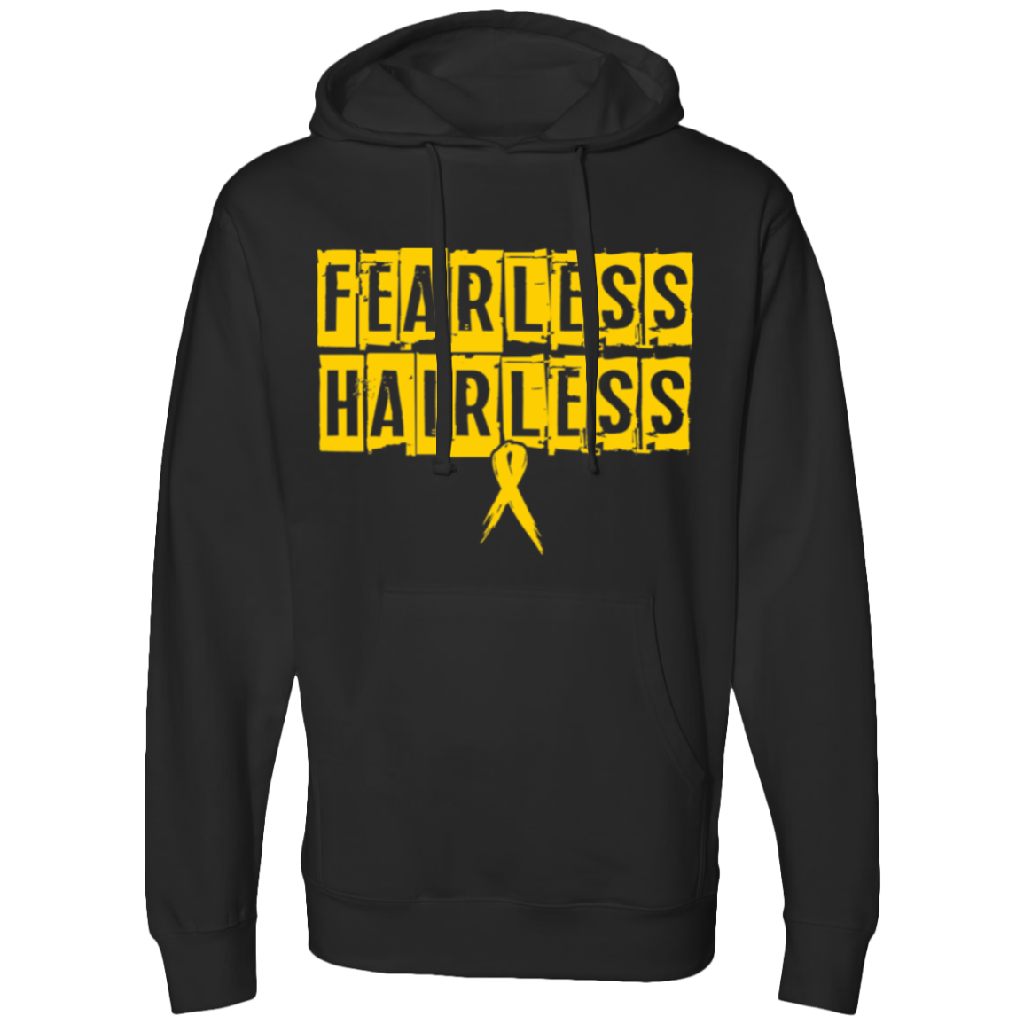 Fearless Hairless Yellow Hooded Sweatshirt