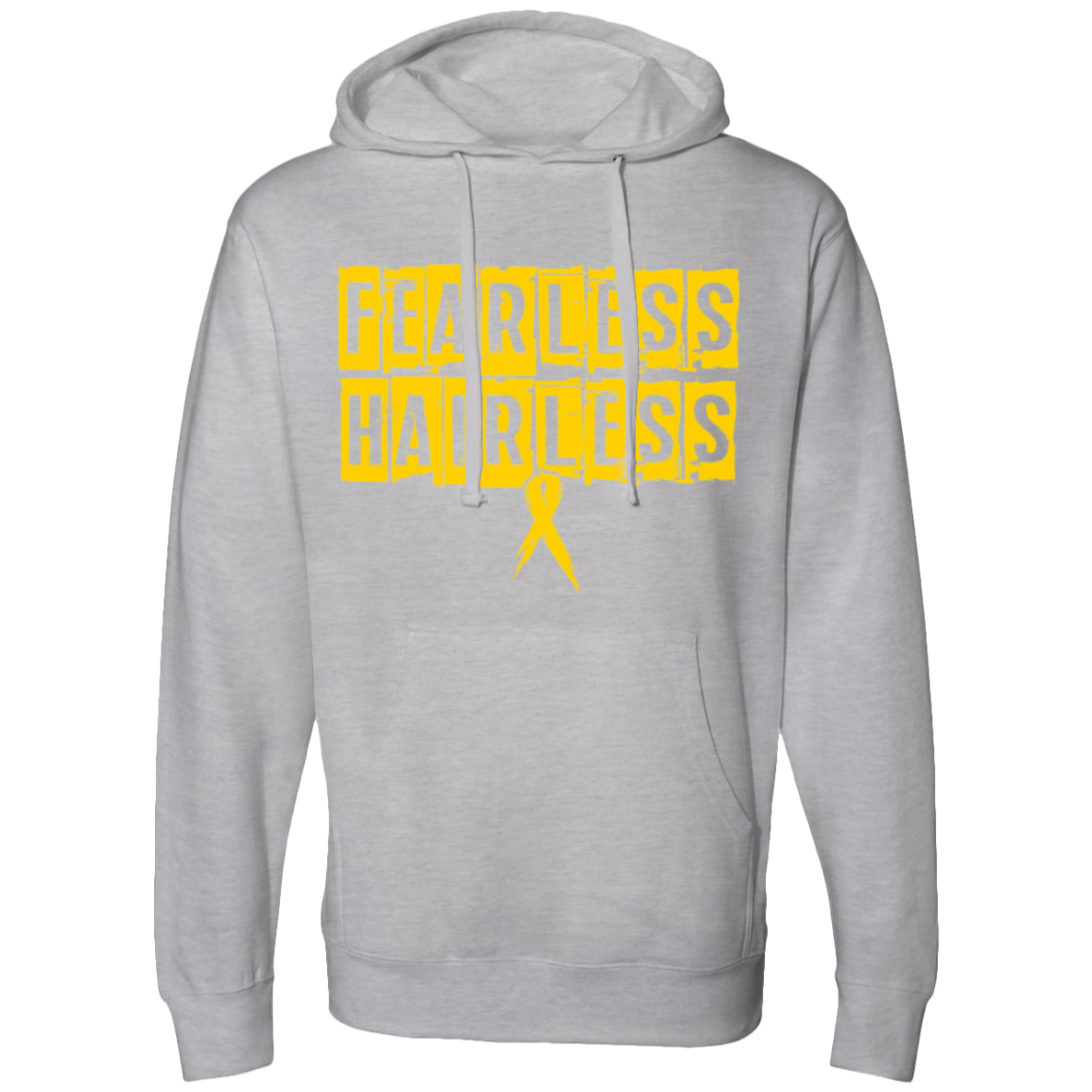 Fearless Hairless Yellow Hooded Sweatshirt