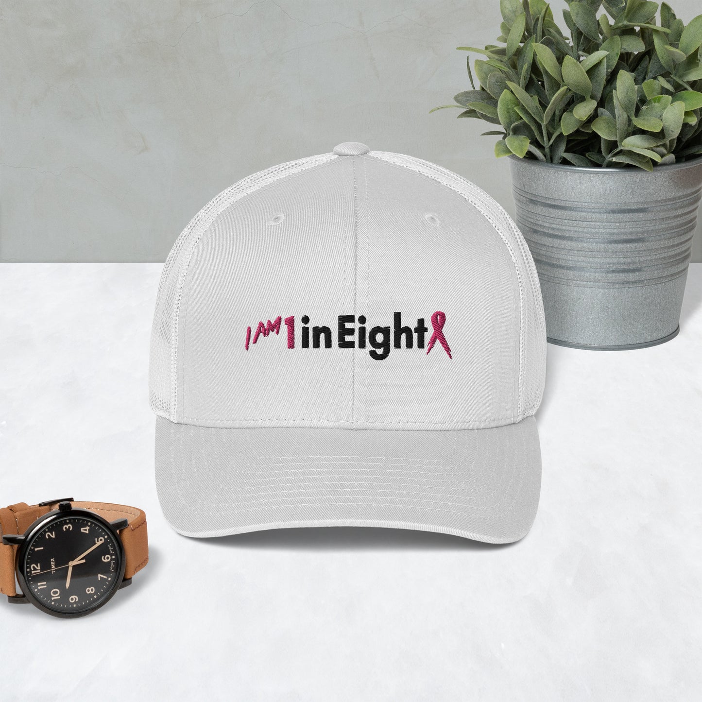 Pink 1inEight Trucker Cap